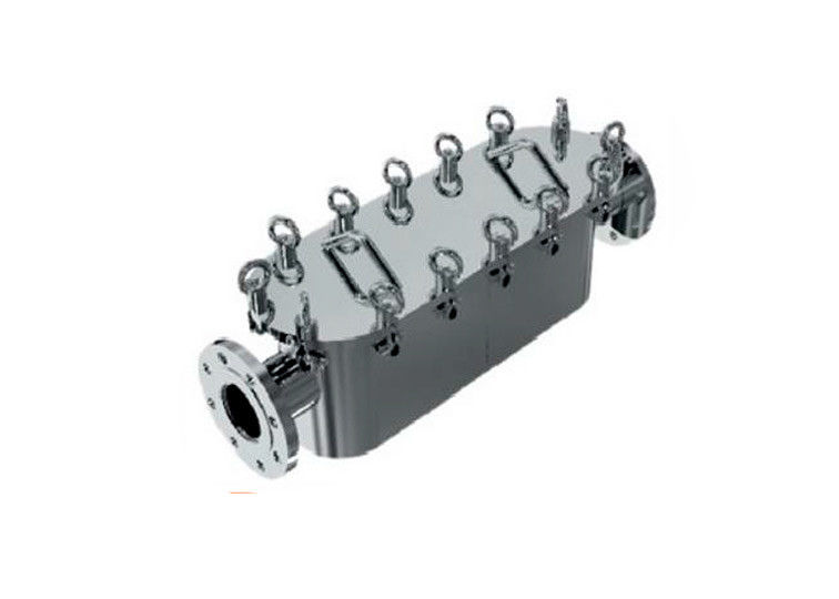 Long Pipeline Liquid Permanent Magnetic Iron Remover Tingkat Aliran Tinggi Untuk Kimia Makanan Farmasi