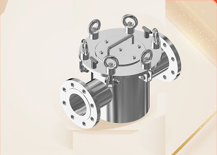 Baja tahan karat Magnet permanen Penghapus besi Pipe Iron Separator Flange Dipasang Desain yang diperpanjang Tahan korosi
