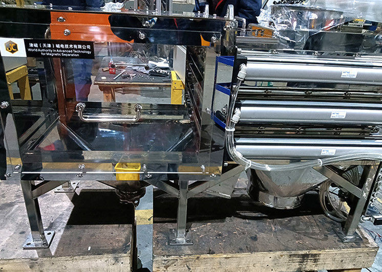 Jenis casing khusus Mesin pemisah pipa cair magnetik otomatis untuk industri baterai lithium