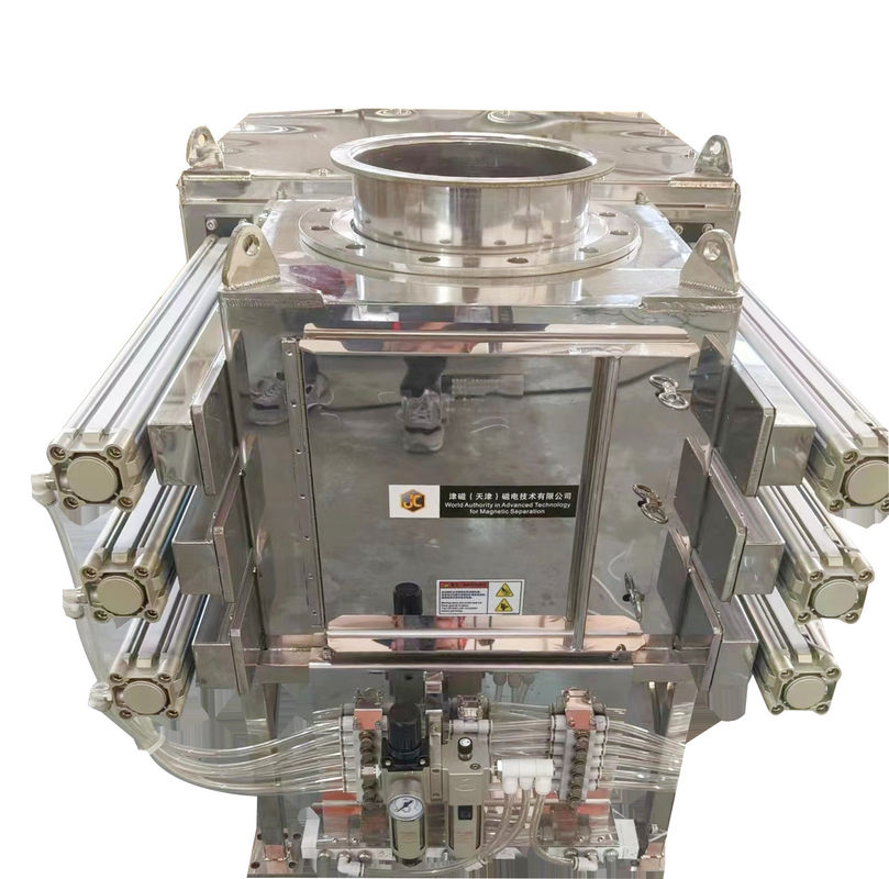 Auto Self-cleaning drawer Type Grate Magnetic Separator Bentuk persegi